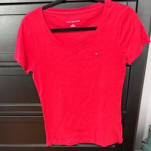 Tommy Hilfiger Bright Red Short Sleeve Tee